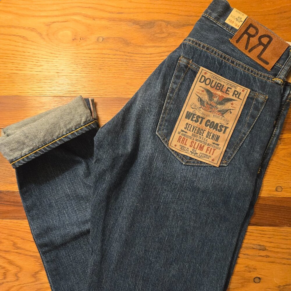 RRL Slim Fit Selvedge Denim Jeans  30/34 - Sold out Eastridge Wash